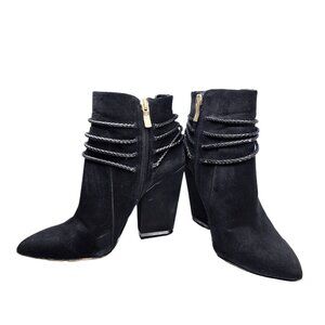 BCBGeneration Black Suede Women's Ankle Booties – Size 7